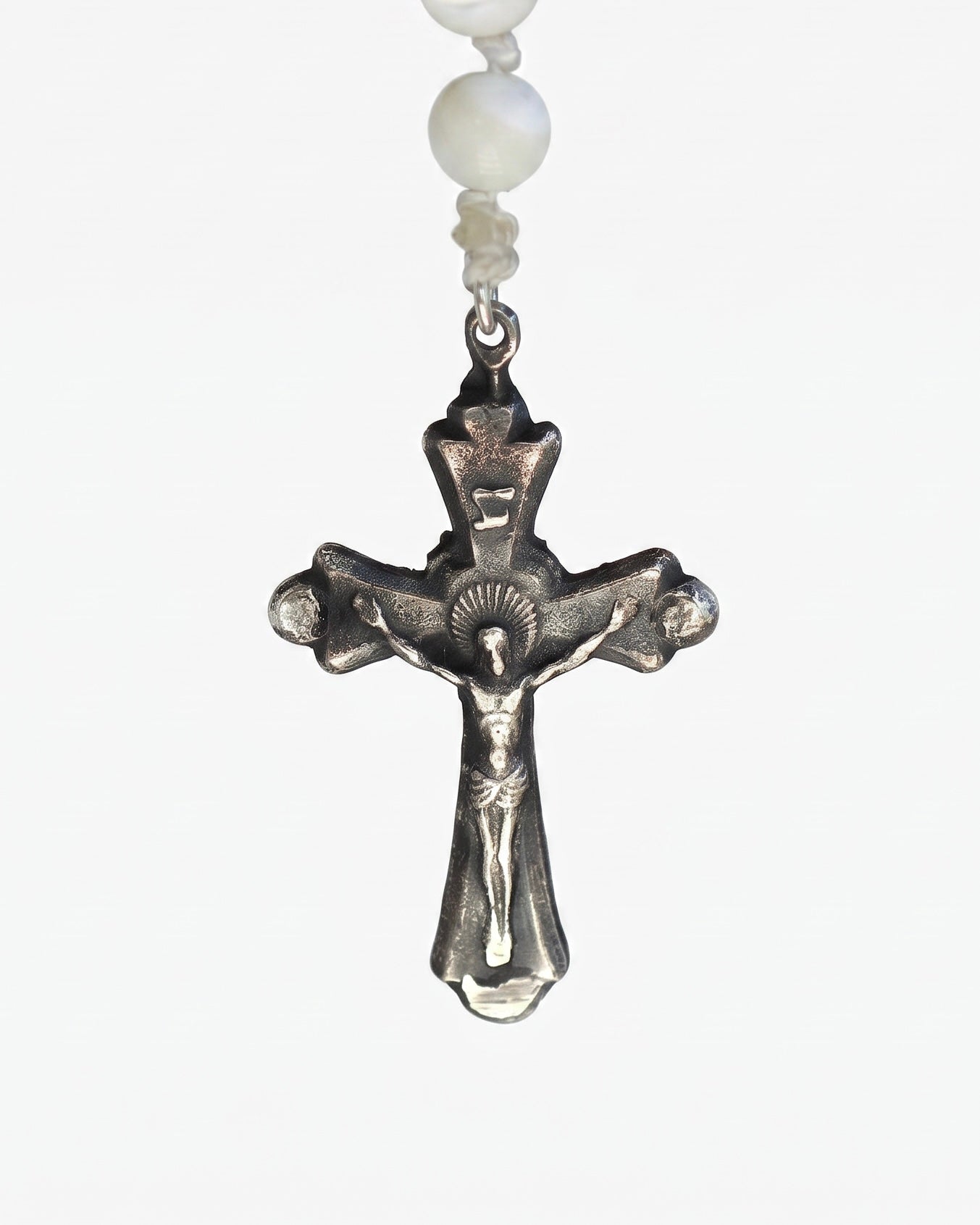 White Jesus Rosary