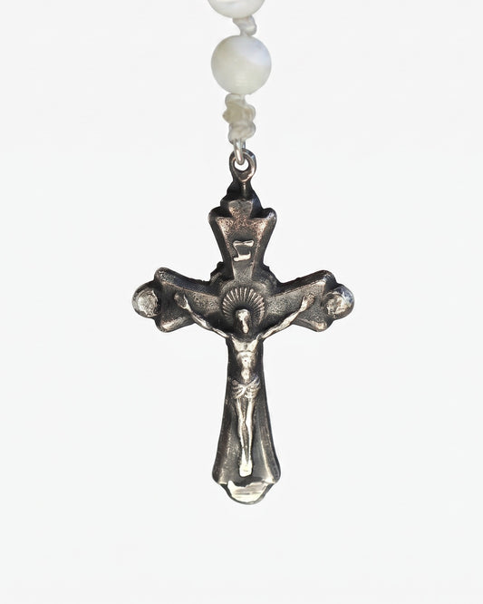 White Jesus Rosary